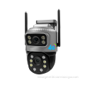 4MP Outdoor 4G Dual Lens PTZ Security Camera with Two-Way Audio and Waterproof